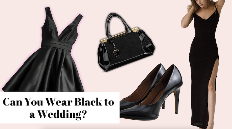 black wedding guest dress