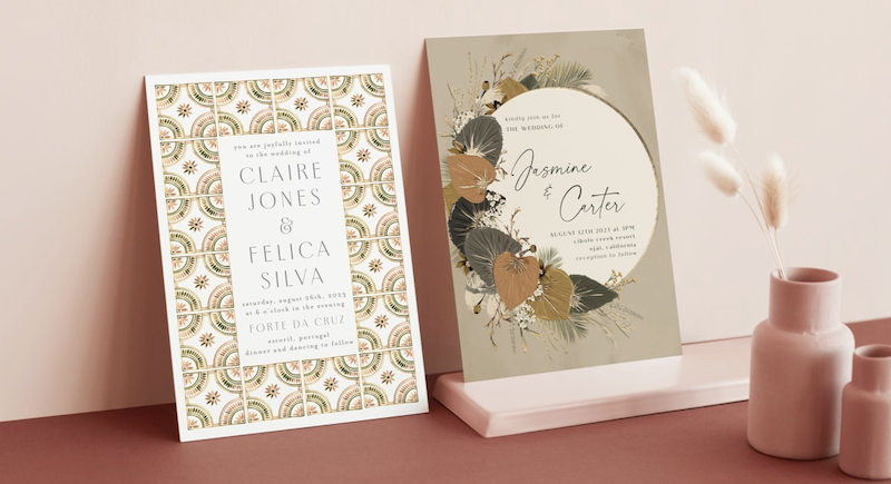 boho wedding invitations