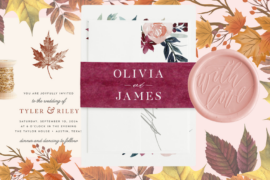 fall wedding invites