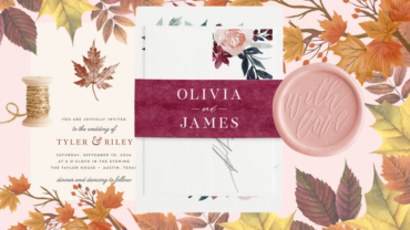 fall wedding invites
