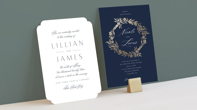 formal wedding invitations