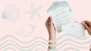 beach wedding invites