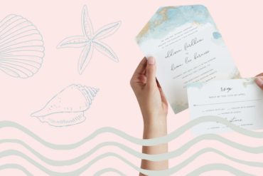 beach wedding invites
