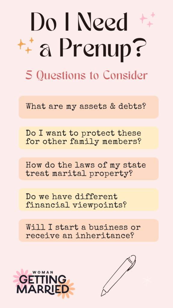 prenup questions