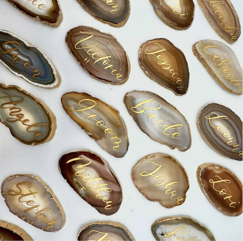 used wedding decor seating cards