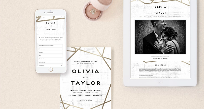 wedding address collection