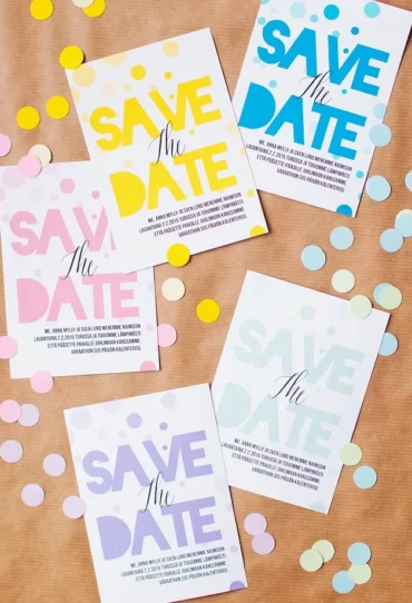 Free Wedding Invitation Template Colorful